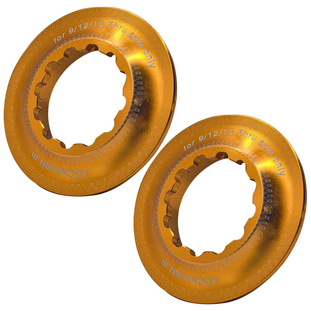 Bicycle Aluminium Centre Lock Ring Duo For Secure Disk Brake Setup On Your Ride