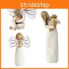 Tree Willow Angels Figurine Embrace Pet Ornament Sculptures Statue Resin Gift