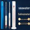 Seawater Salinity Meter 1.000-1.040: Fish Tank Hydrometer for Specific Gravity In Aquaculture and Brine Measurements.