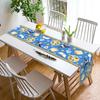 Passover Linen Table Runner Pesach Seder Jewish Party Decoration Matzo Red Wine Home Kitchen Dining Table Runner Passover Decor