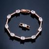 RAKOL Cross-border Supply, European and American Fashion Classic Micro-inlaid Oval Zircon Bracelet, Women's Exquisite and Versatile Bridal Jewelry