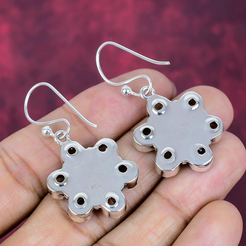 Rauchquarz Edelstein Handgefertigt Massiv 925 Sterling Silber Ohrring Schmuck, Geschenk für Introvertierte