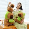 Frog dinosaur hat capybara doll white rabbit milk tea cup kapibara plush toy hug pillow