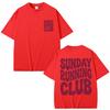 Sunday Running Club Graphic T-Shirt Men Women Sporty Jogging Vintage Summer T Shirts Oversized Cotton Casual T Shirts