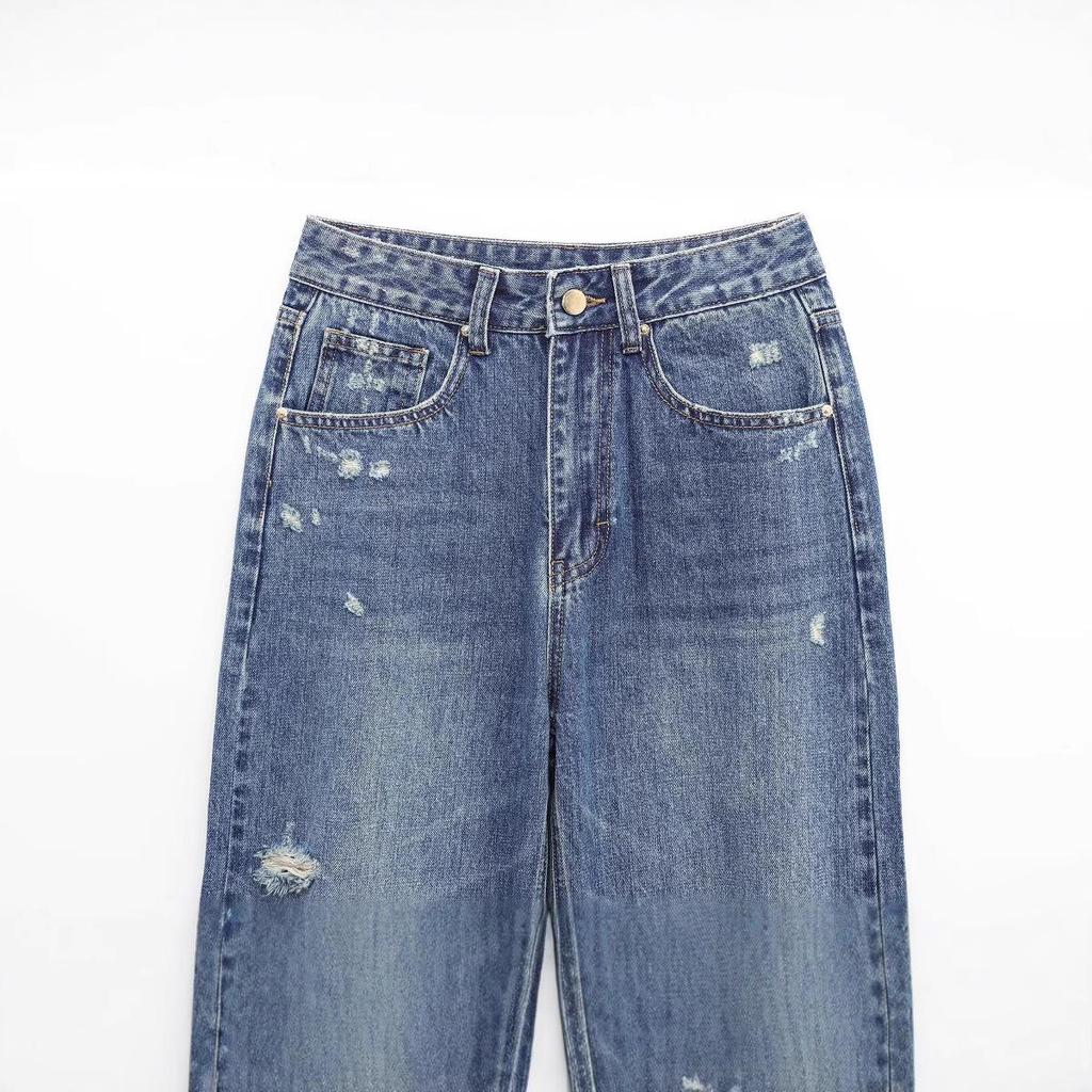 2025 Spring Women's European & American High Waist Curved Silhouette Jeans