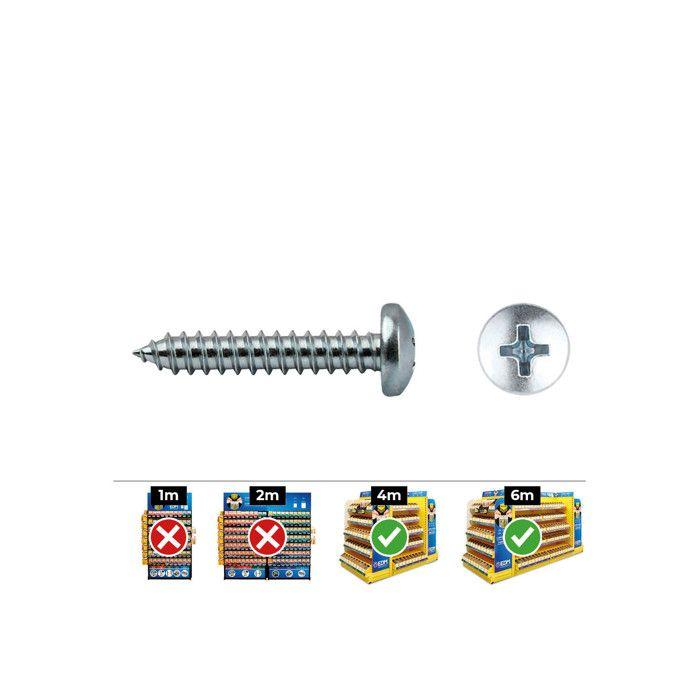 Senkkopfschraube Philips Din 7981 3,5x25 Zink Flach. Box 250 Uni. Celo