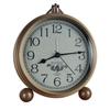 Elegant Metal Clock for Home Decoration Quiet and Battery Powering with Vintage Designing Exquisitedly