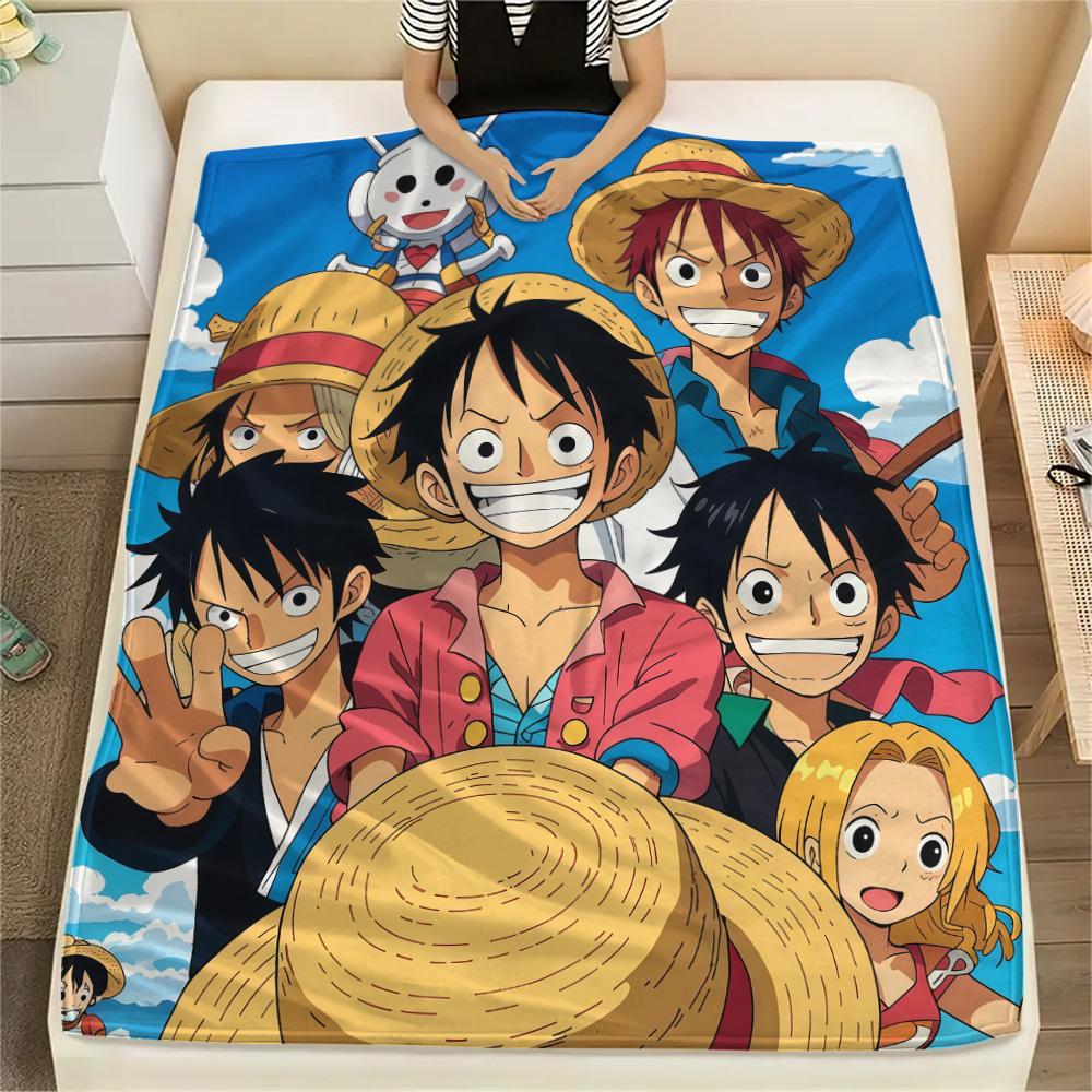 

One Piece Luffy Theme Collection2 flannel blanket, suitable for home decor, ideal gift choice 75x90cm