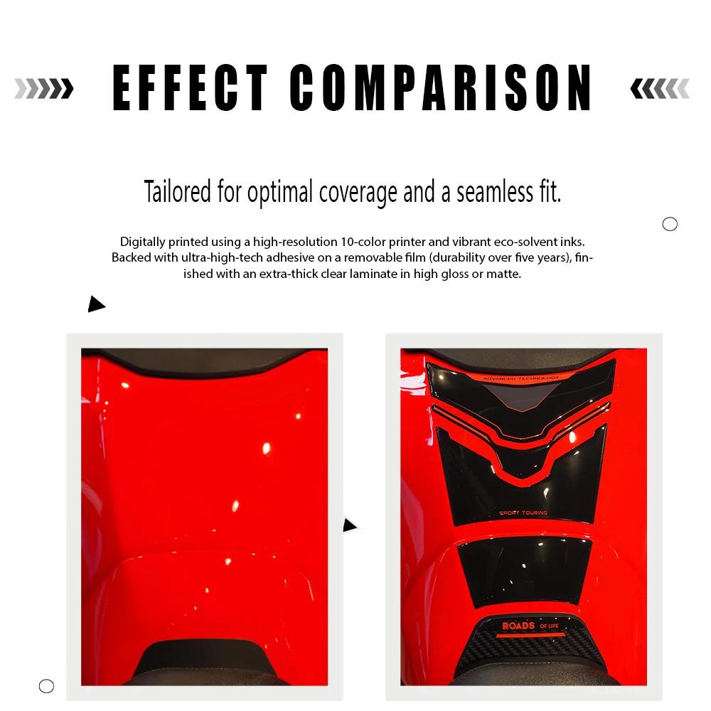 For Tracer 9 Red 2025 Motorcycle Accessories 3D Epoxy Sticker Protection Tank Pad Kit