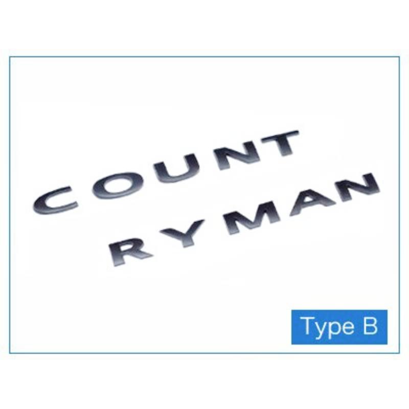 

3D металлические наклейки с буквами, задний багажник, логотип, эмблемы, наклейка со словами автомобиля для B + W Mi + ni Coo + per Countryman R60 F60, аксессуары чёрный