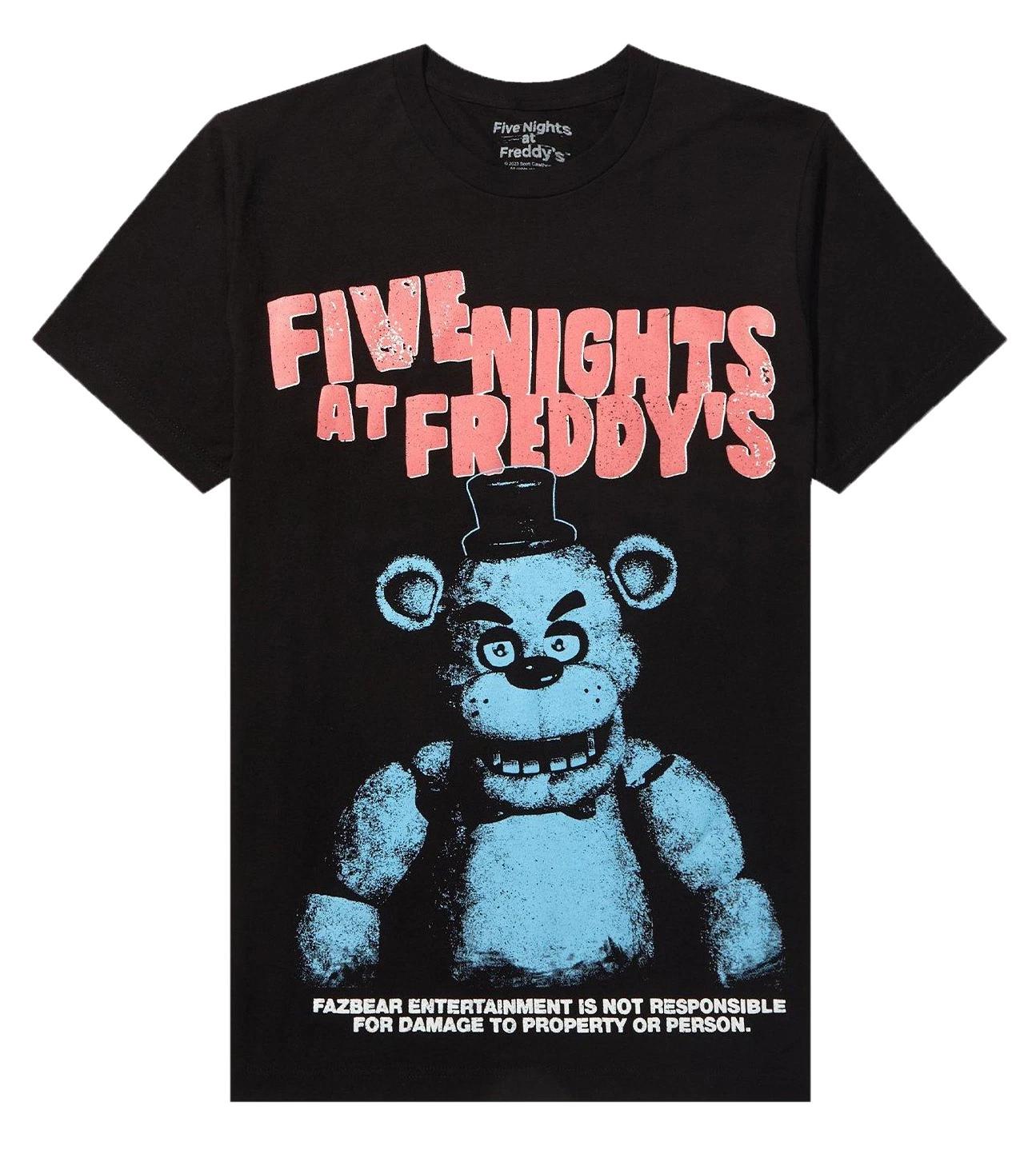 Five Nights at Freddy s Video Game Men s Freddy Fazbear T-Shirt New S