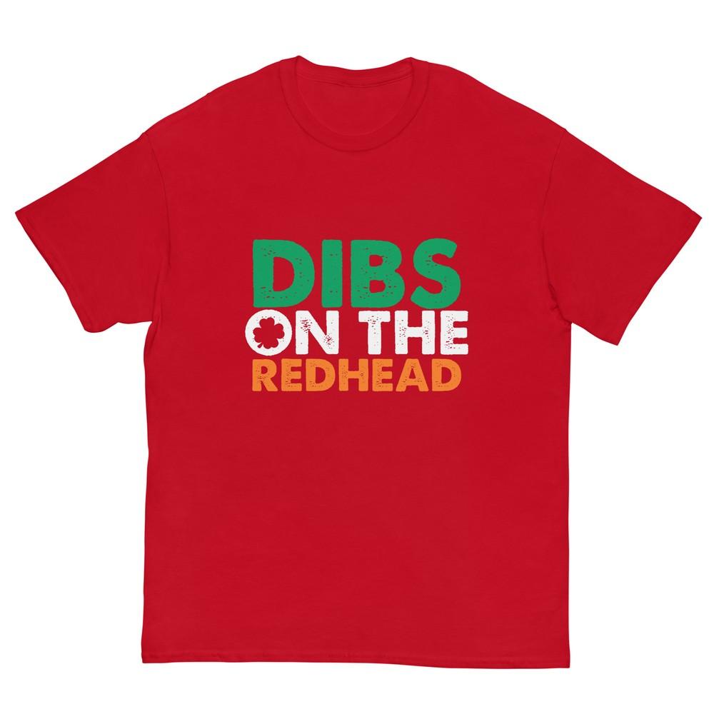 Dibs On The Redhead Saint Patricks Day Funny TShirt S