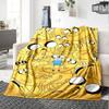 Adventure Time Jake'S World Flannel Blanket Super Soft Warm Cozy Blanket For Sofa Bed Office Travel Allseason Home Decor Gift