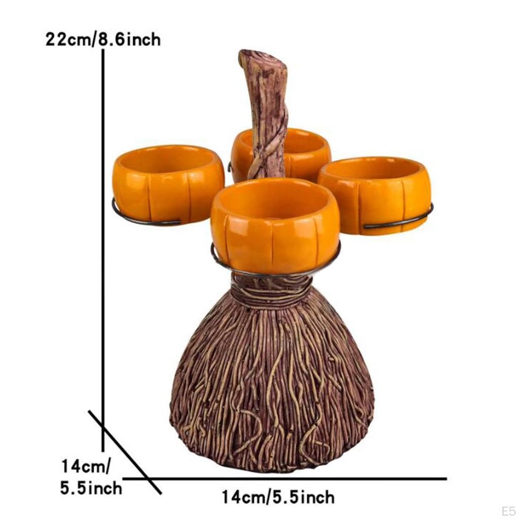 Festive Pumpkin Snack Holder for Halloween Celebrations