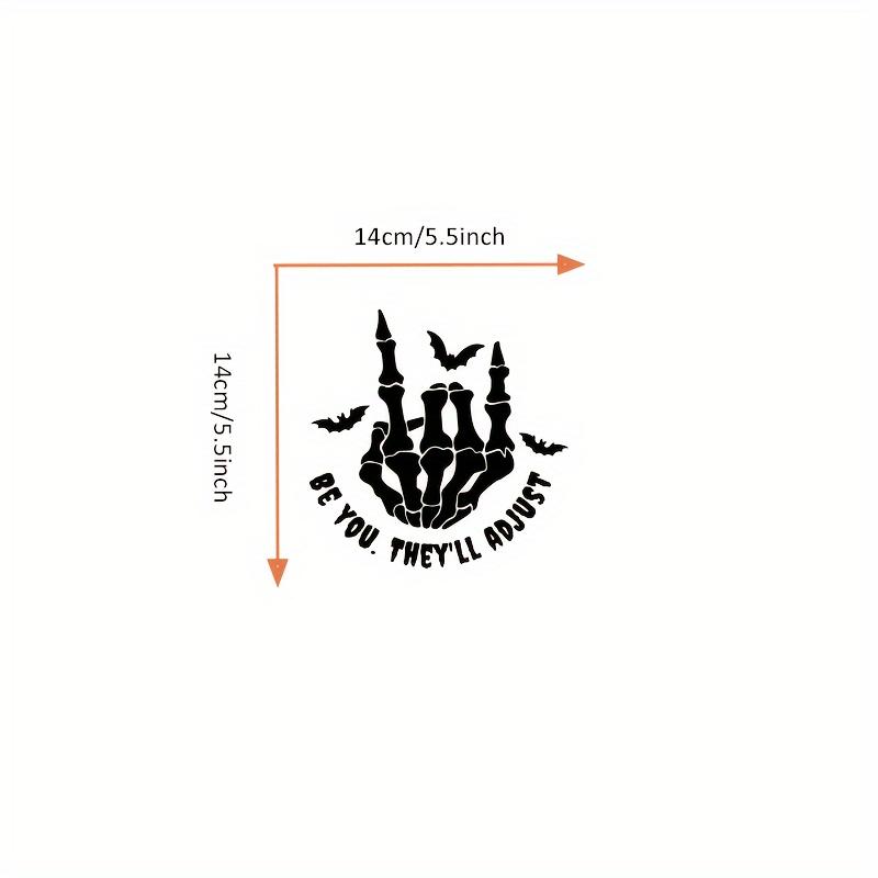 Rock On Skeleton Hand Car Stickers for Window Bumper Body Decoration Scratch Covering Auto Accessories Self-adhesive Vinyl Decal