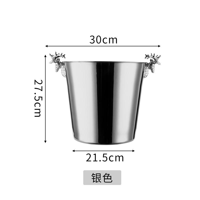 Stainless Steel Ice Bucket, Beer Cooler, Wine Utensils, Champagne Basin, Bar Accessories, Home Gathering Restaurant Decoration