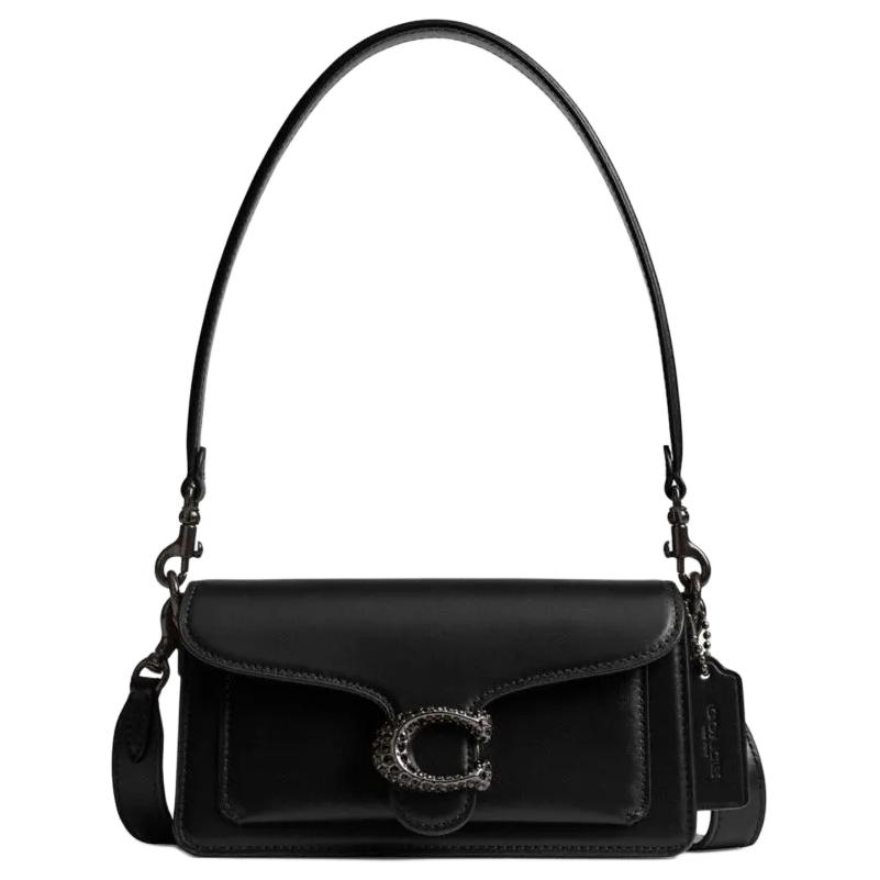

Coach Tabby 20 Logo Buckle Closure Leather Handbag Small Women handbags Black CW917-V5BLK Basic Set (Bag+Dust Bag)