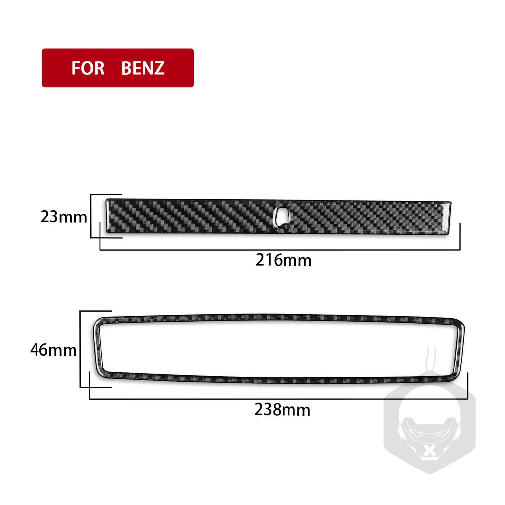 Käiguvahetusinstrumendi lugemislamp uste käepide, tõstepaneel süsinikkiust kleebise ääris Mercedes Benz B klass W245 jaoks