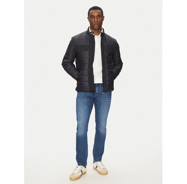 Демисезонная куртка Guess M4YL16 WFHD0, темно-синяя, стандартный крой