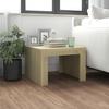 Coffee Table, Sonoma Oak, 50x50x35 Cm, Wood-based Material