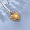 European and American Valentine's Day jewelry high-end love necklace creative gift peach heart photo frame pendant collarbone chain women