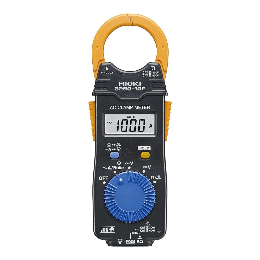 HIOKI AC Clamp Meter Current Average Value Tester DMM Made In Japan Test Carrying Case Included 3280-10F [AC 1000A] Leads, [Product]