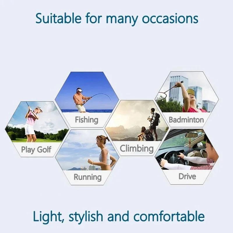 1 Pairs Ice Sleeves Arm Sleeves Warmers Sports Sleeve Sun UV Protection Hand Cover Cooling Warmer for Running Fishing Cycling