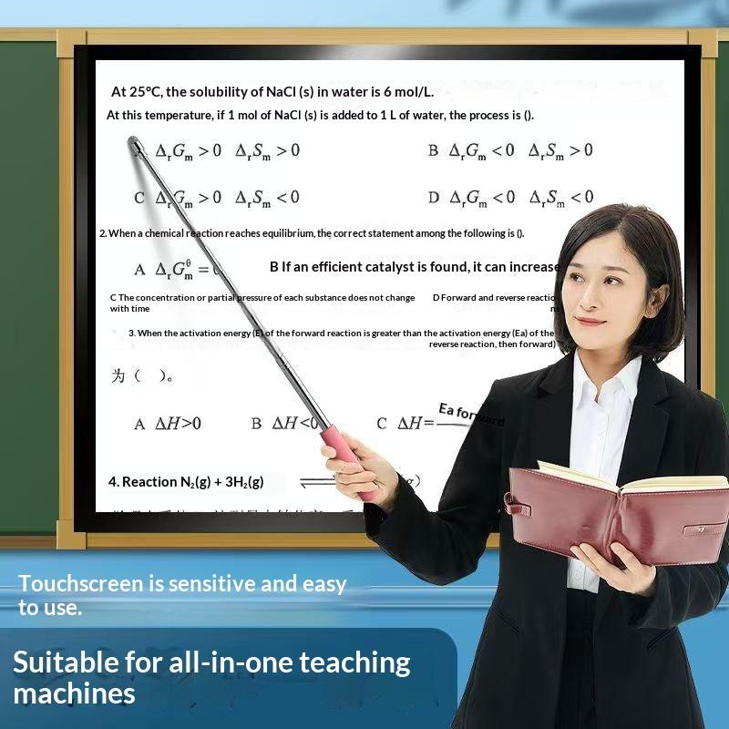 High Quality Stainless Steel Touch Screen Pen Telescopic Teaching Pointer Reading Sticks