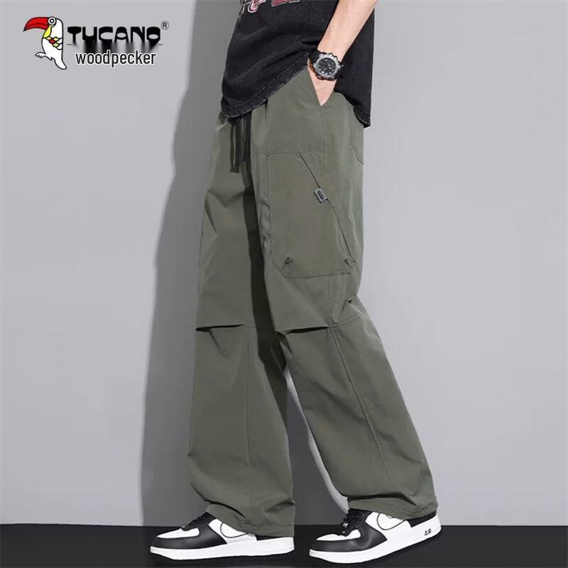 TUCANO Men s Ice Silk Quick-Dry Cargo Casual Pants 2XL