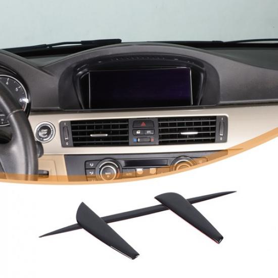 Glossy Black Navigation Screen Trim Sticker For BMW 3-Serie E90 E91 E92 05-12