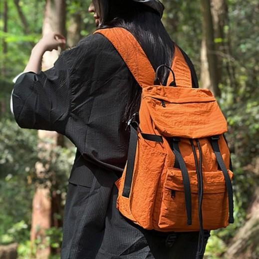 New Functional Backpack Large Capacity Outdoor Mountain Climbing Travel  Male Niche Japanese College Student Black Backbag, Backpack