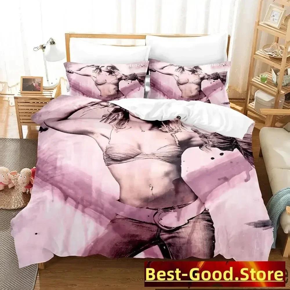 3D Print Britney Spears Bedding Set Boys Girls Twin Queen King Size Duvet Cover Pillowcase Bed Boys Adult Home Textileextile