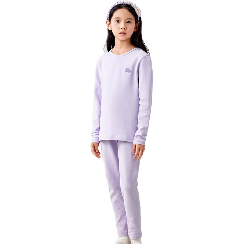 Balabala Girl's Thick Thermal Underwear Set