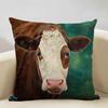 Animal Cushion Cover Cattle and Sheep Bedroom Sofa In The Ranch Fashion Decorative Pillow 45x45cm Linen Pillow Car Accessories