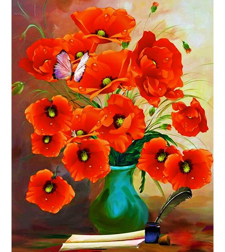 

Роза Цветок DIY 5D Полная дрель Алмазная живопись Вышивка крестиком