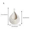 XS-2XL Handwoven Wall Hanging Fruit Vegetable Basket Teardrop Plant Basket Kitchen Table Wall Hanging Storage Basket Container