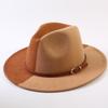 Popular European and American Classic Double-color Wide-brimmed Top Hat Men's and Women's Fashion OL Style Cowboy Hat Jazz Hat