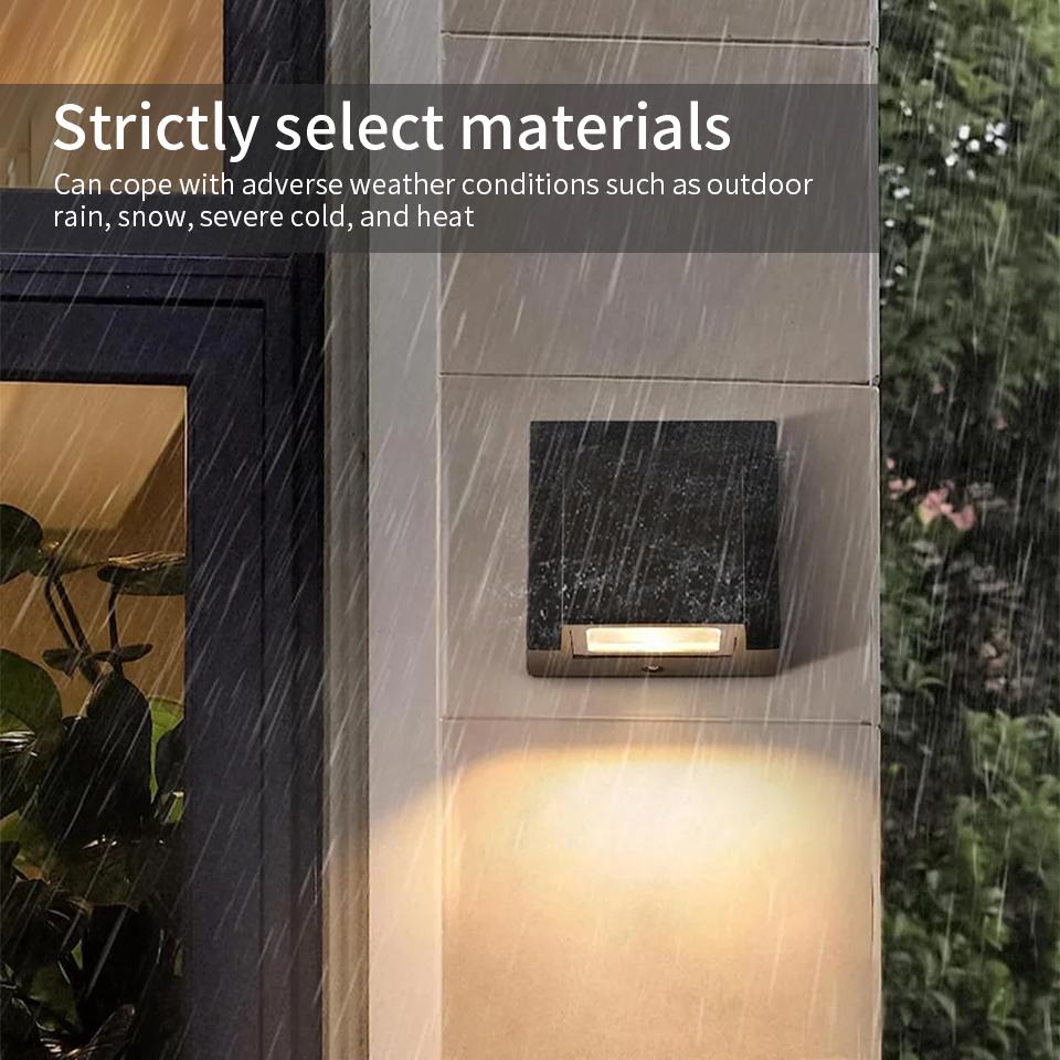 LED Wall Light Outdoor Waterproof IP66 Porch Garden Wall Lamp & Indoor Bedroom Bedside Decoration Lighting Lamp