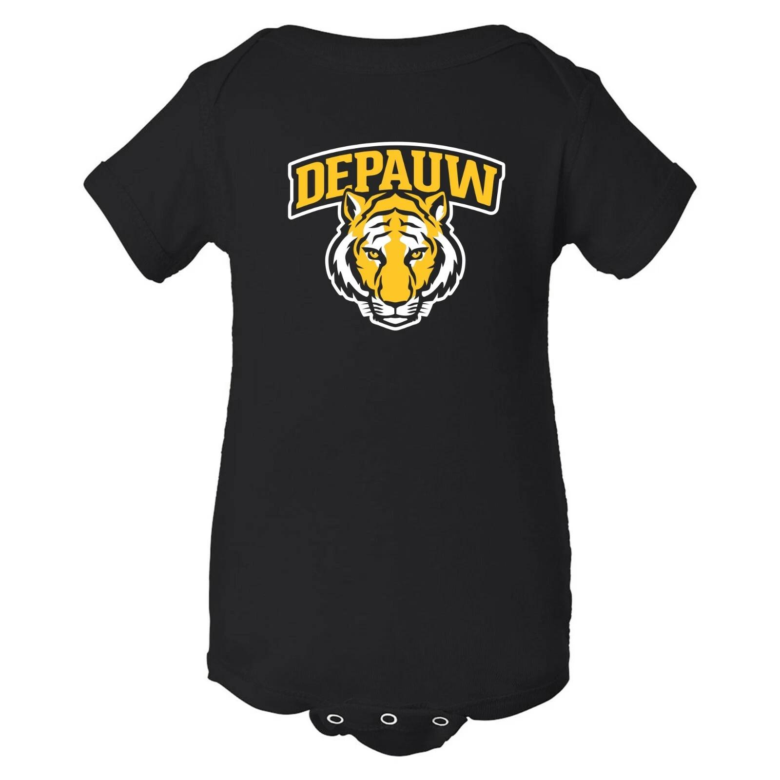 Depauw Tigers Arch Logo Infant Creeper - Black XL
