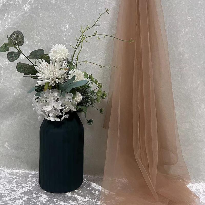 Green Soft Yarn Curtain Net for Kindergarten Decoration, Scene Layout, Wedding Backdrop, and Dress Fabric