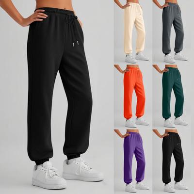 Womens Sweatpants With Pockets Solid Color