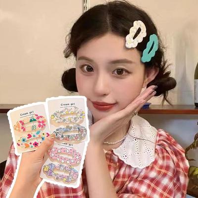 Wave Clouds Hair Clips Candy Color Child Hairgrips Fashion Hair Accessories  Hair Styling