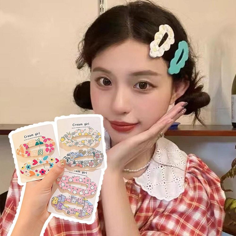 Flower Clouds Hair Clips Candy Color Child Hairgrips Fashion Hair Accessories  for Women Girls