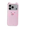 Korean Style Snotty Piggy Phone Case for Apple 17 Pro Max, iPhone 13/14/15, Pink Blush