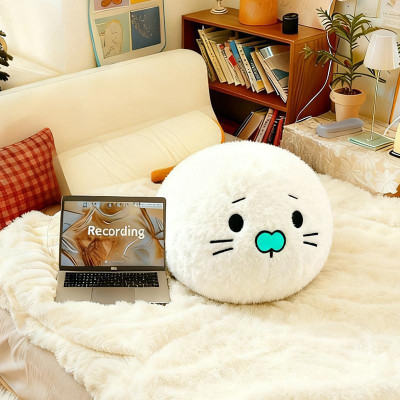 Marine Life Plush Seal Pillow With Pp Cotton Filling For Ocean Museum Souvenir