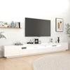 Vidaxl TV Cabinet with LED Lighting, White, 300X35X40 Cm