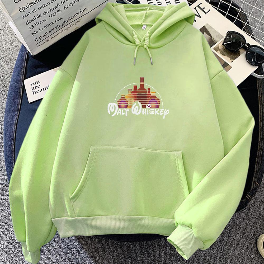 Malt Whiskey Wein Alkohol Bedruckter Hoodie Grafikdruck Vintage Sweatshirt Pop Retro Kleidung Mode Pullover
