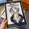 Luxury Satin Imitation Print Silk Scarf Square Women Neck Scarves Wrap Headkerchief Beach Hair Band Women's Bandana