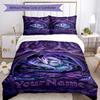 Illustrazioni Gotica Personalizza il tuo nome Set Biancheria da Letto Copripiumino Traspirante con Federe Decorazione per la Casa Regalo di Compleanno
