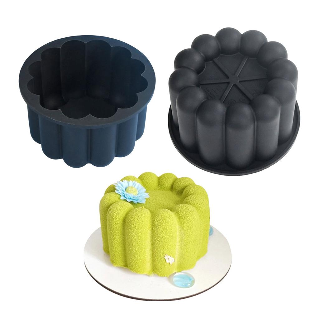 2pcs Flower Petal Chocolate Baking Mould Food Grade Silicone Mousse Cake Molds for Family Gatherings and Celebration